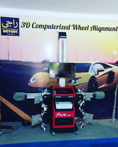 Raji Motors - 3D Computerized Wheel Alignment & Wheel Balancing — verified car workshop in Sialkot, Sialkot, Pakistan